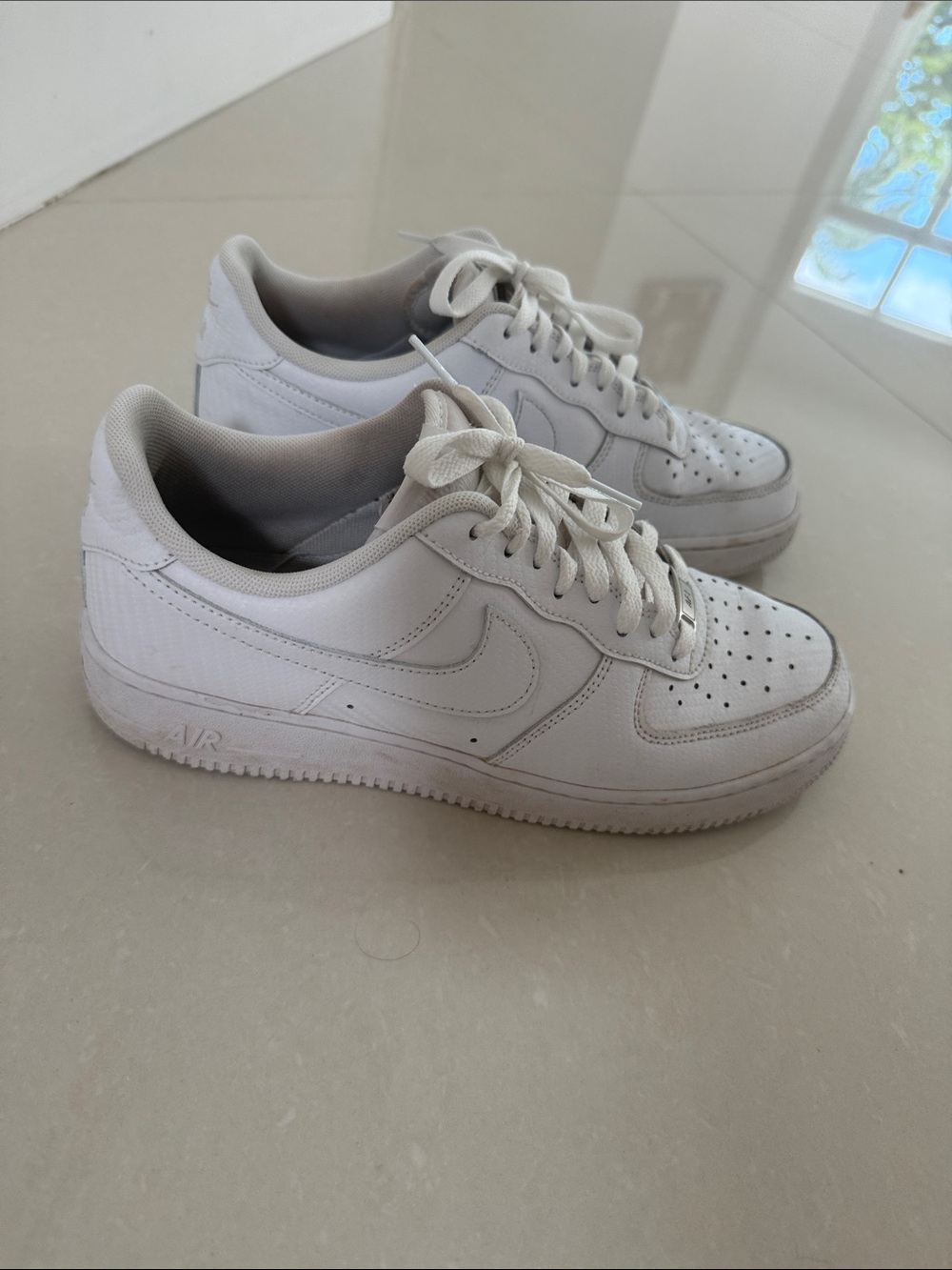 Nike Men’s AF1 Low-Top Sneakers in White